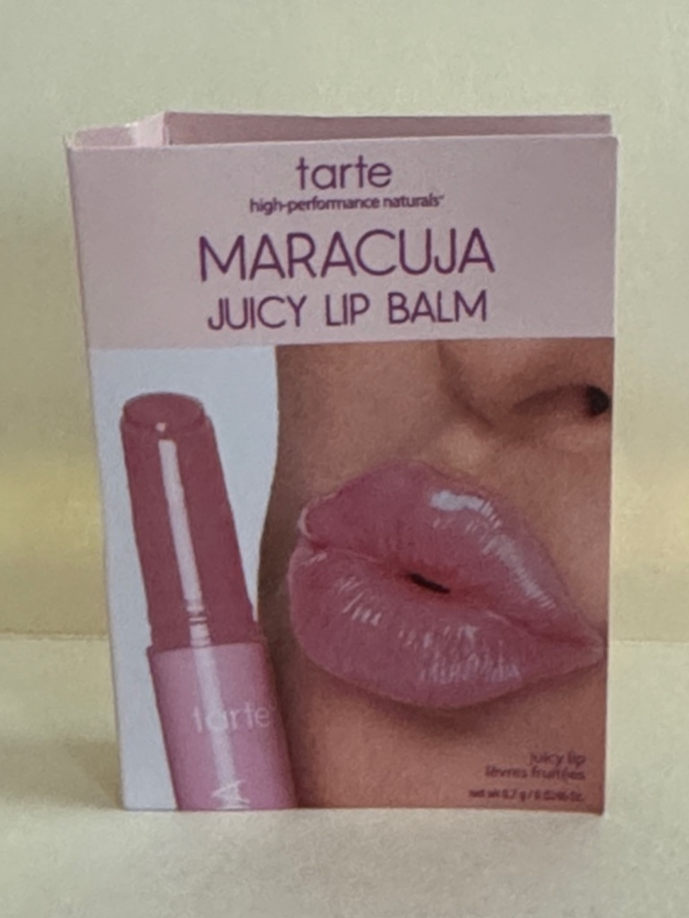 TARTE Mini Maracuja Vegan Juicy Lip Balm in Rose (Soft Pink Beige) 0.0246oz NIP